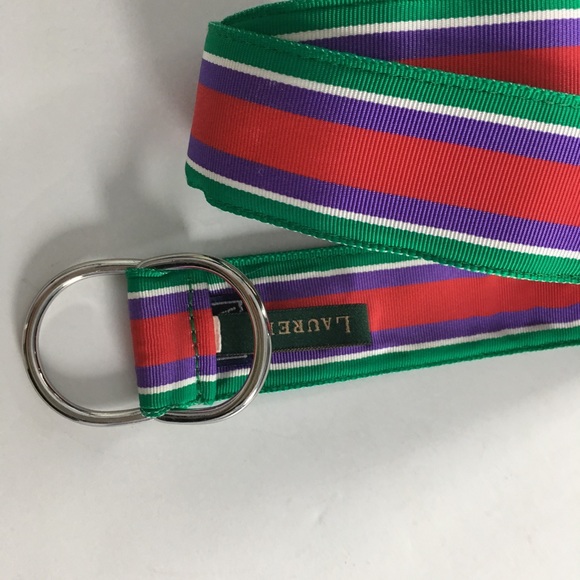 Lauren Ralph Lauren Woman’s Multicolor Stripe Belt - Picture 3 of 8